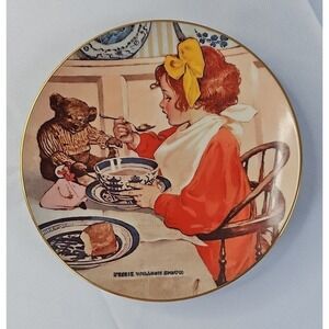 VTG Collector Plate Breakfast With Teddy Hoyle Products w\Certificate 1993